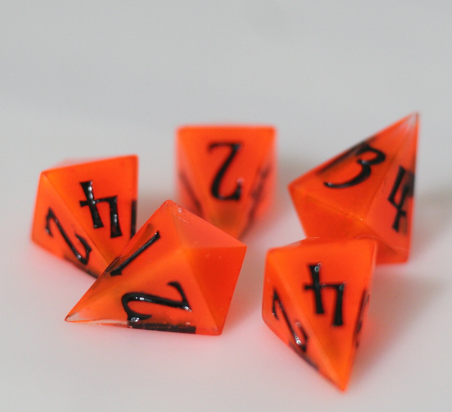 Fluorescent Orange Potion Dice