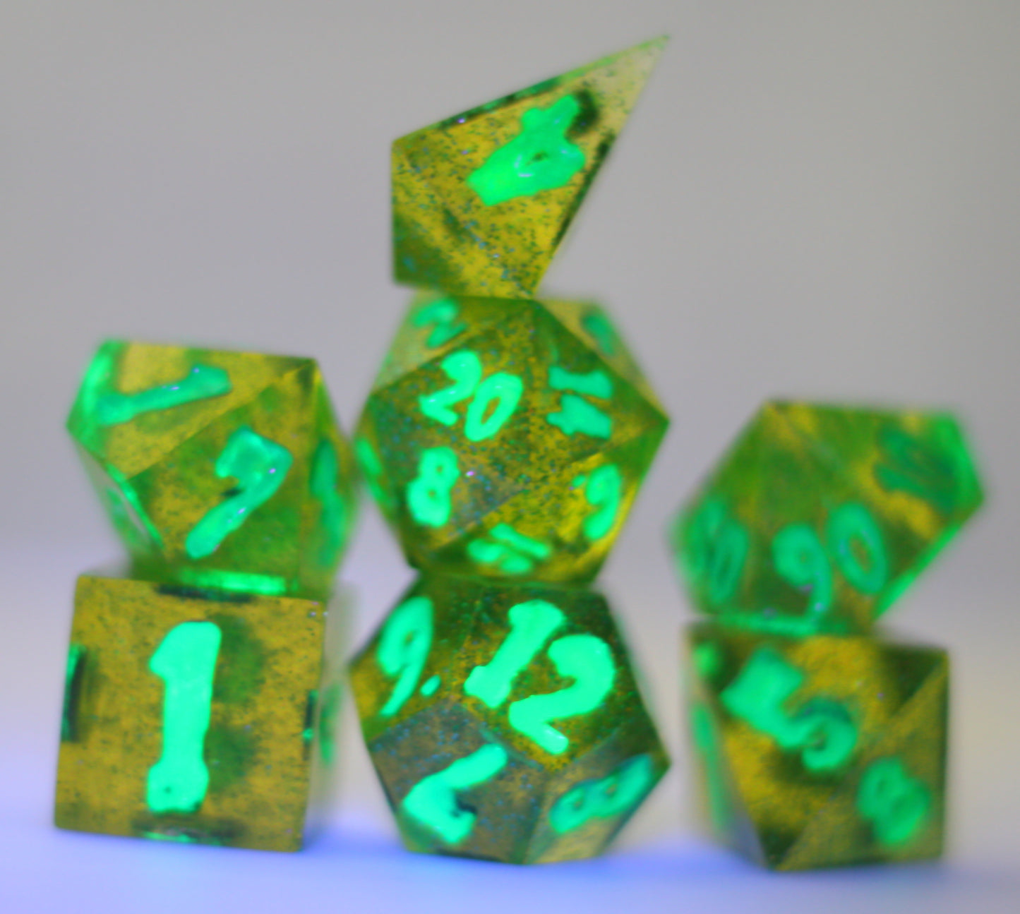 Yellow & Green UV Reactive
